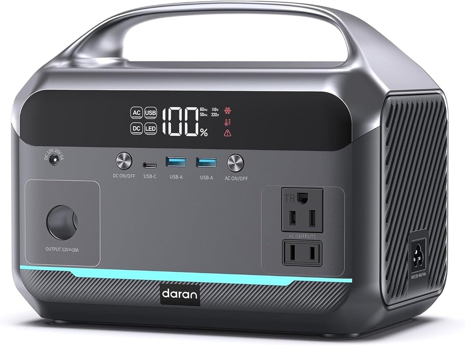 288Wh Solar Generator – Lightweight 8.2LB Power Bank for Camping and Emergencies