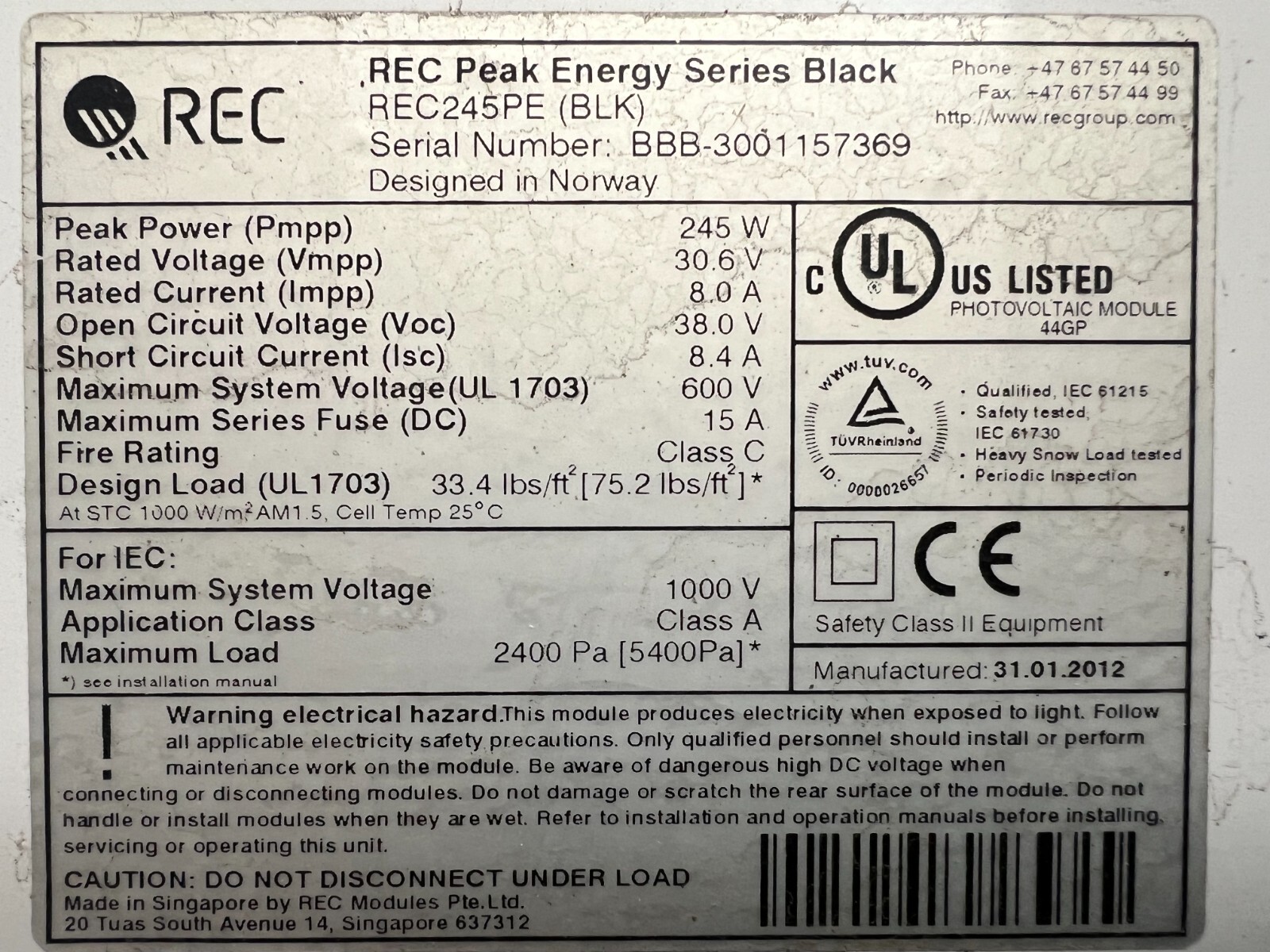29-Solar Panel 245 Watt full pallet Used Great Panels on/off grid LIMITED DEAL