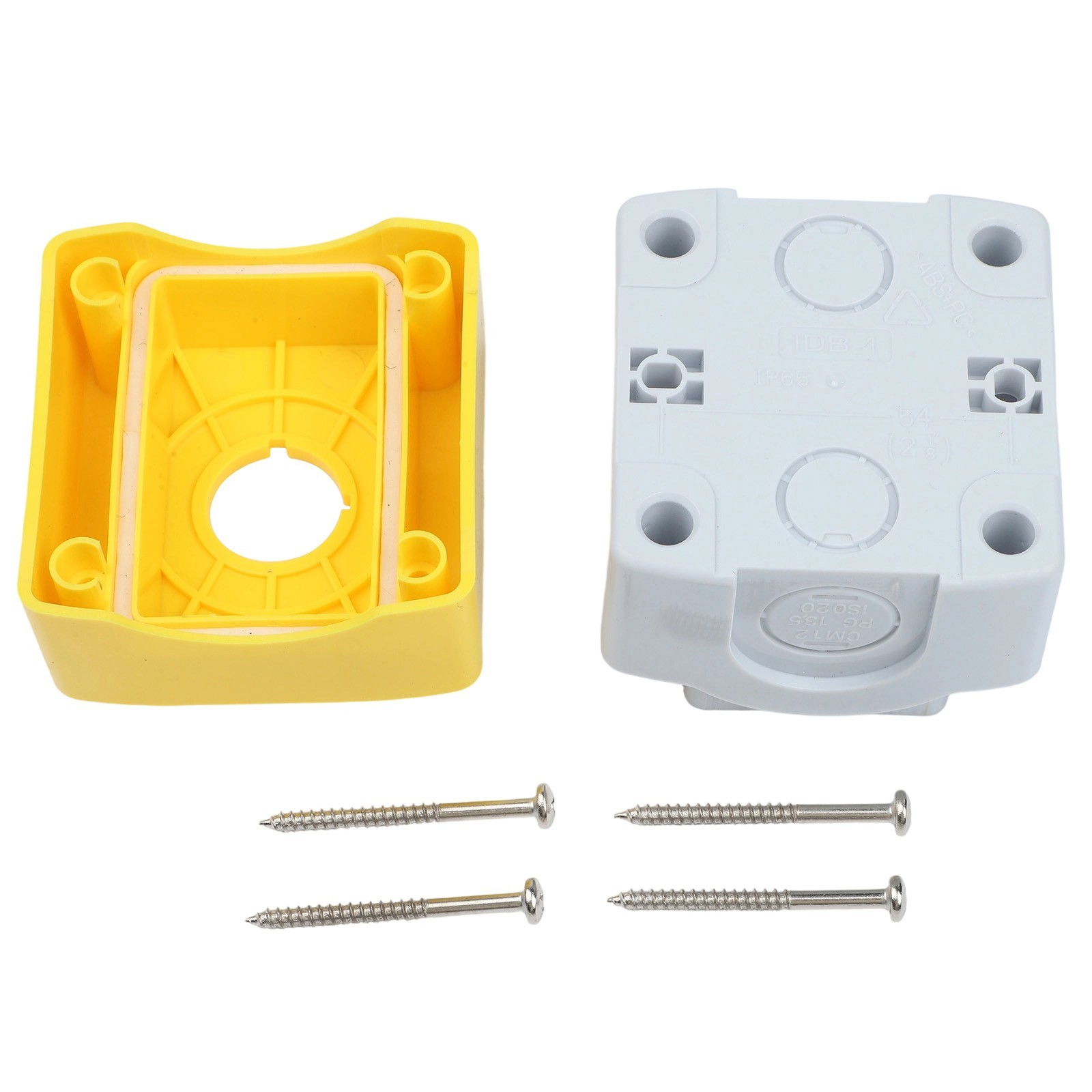 Industrial Push Button Control Box IP65 Waterproof ABS+PC Material Yellow