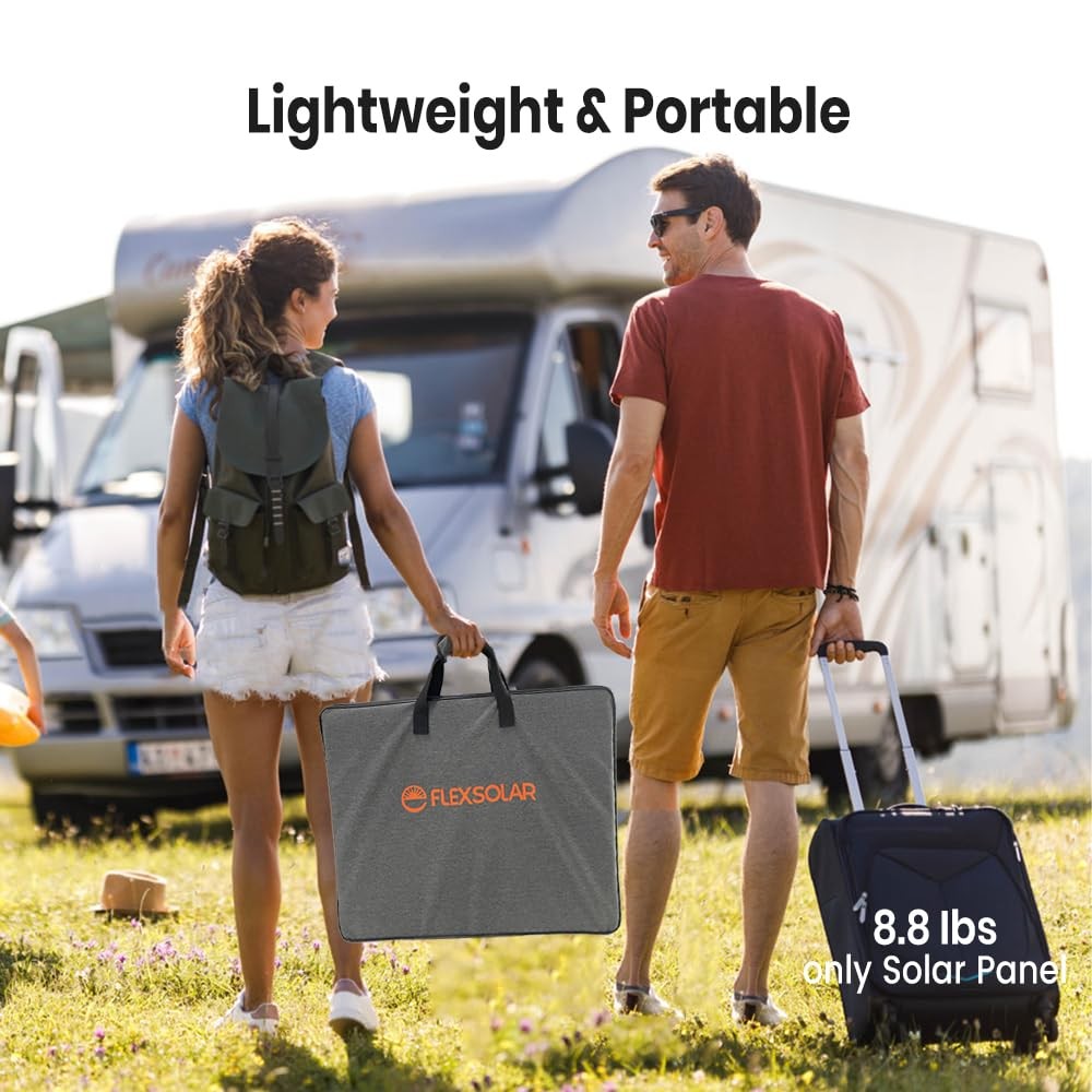 120W Portable ETFE Solar Panels for Power Station Generators 20.9V Foldable S…