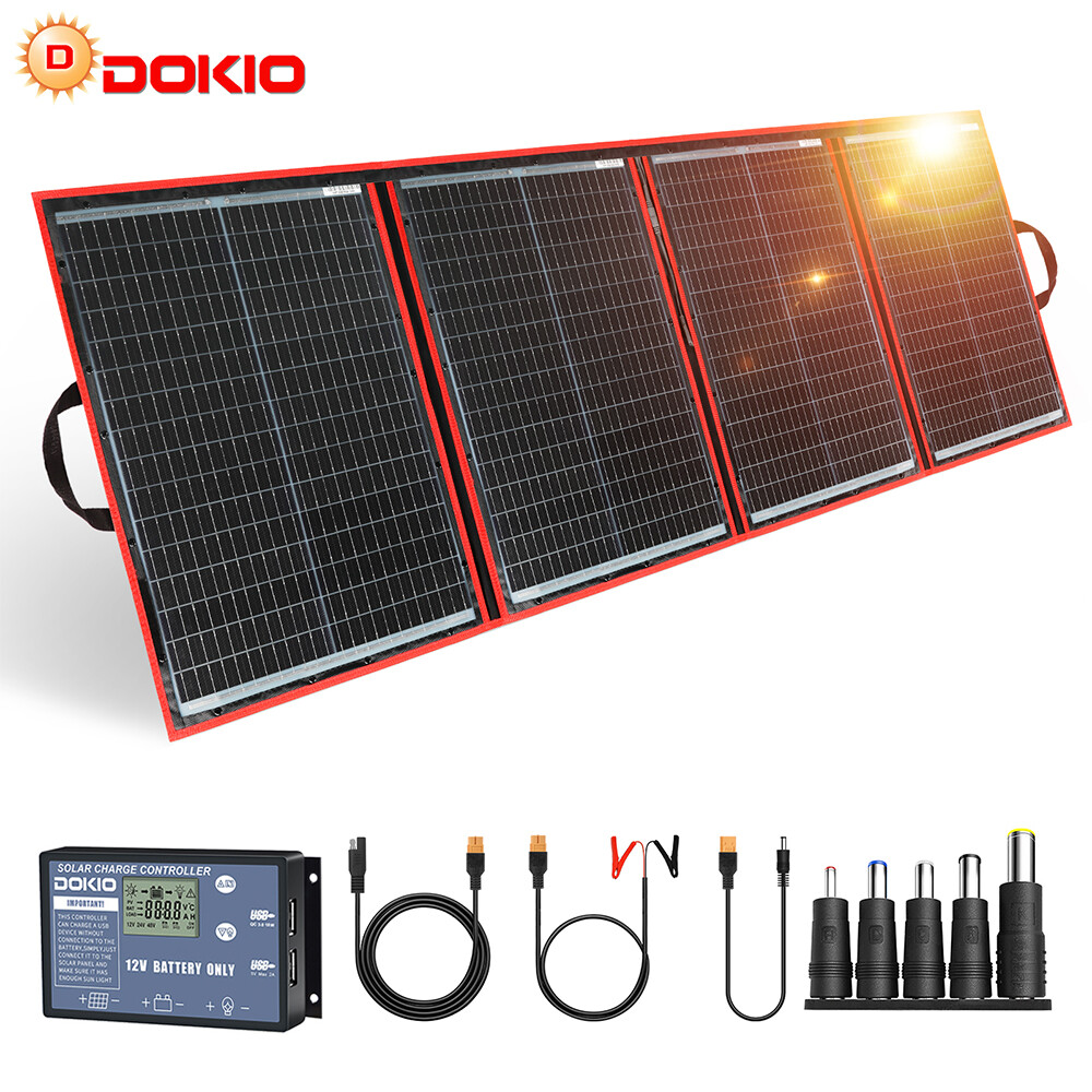 200W 12v Portable Foldable Solar Panel for Car Battery/RV/Power station/Phone