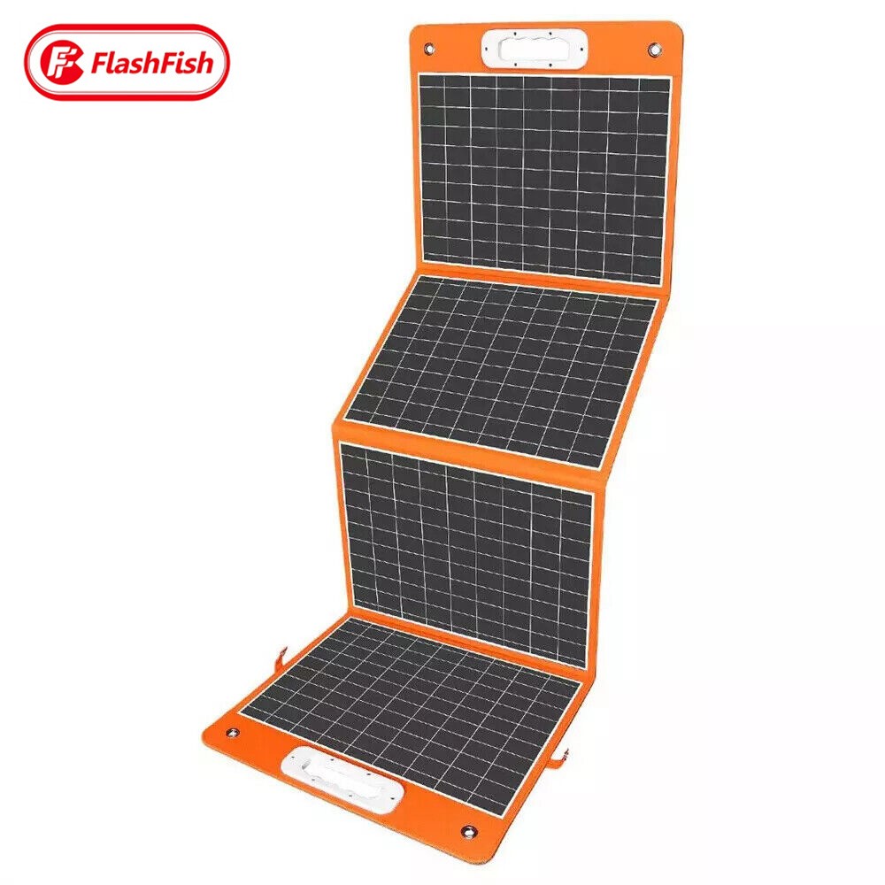 Flashfish P63 Portable Power Station 520Wh 500W With 100W Foldable Solar Panel