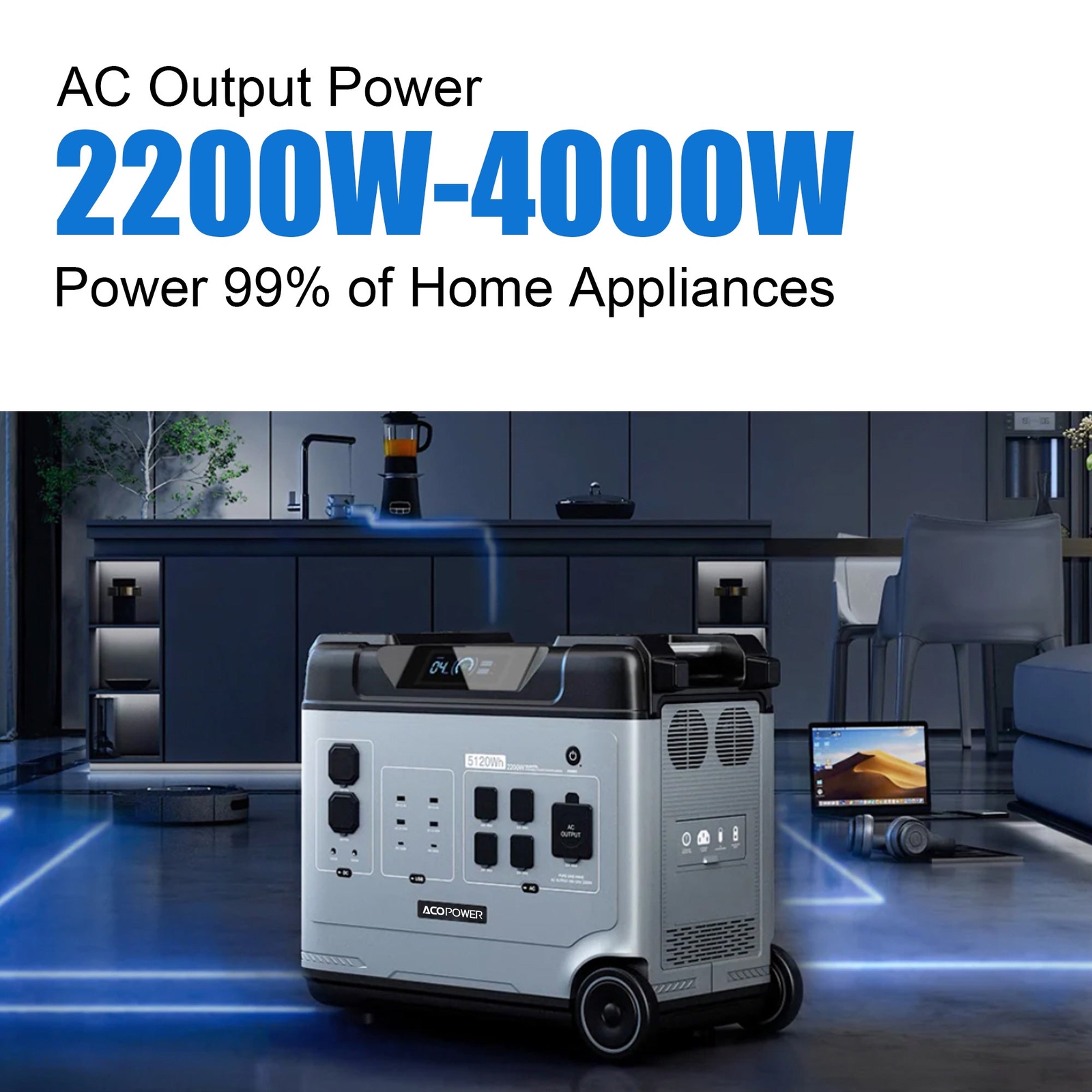 ⭐️AP P5000 Portable Power Station Massive 5120Wh Capacity/Powerful 2200W⭐️
