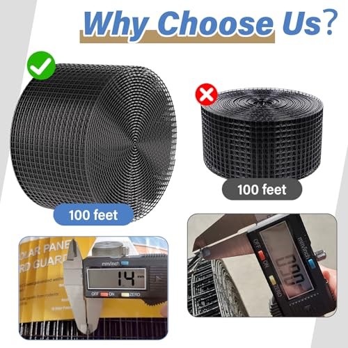 Solar Panel Bird Guard 8inx100ft Galvanized PVC Coated Mesh