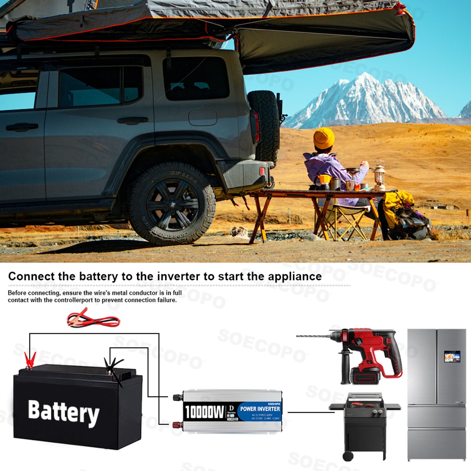 10000W Inverter SolarPanel Kit Solar Power Generator 100A Home 110V Grid System