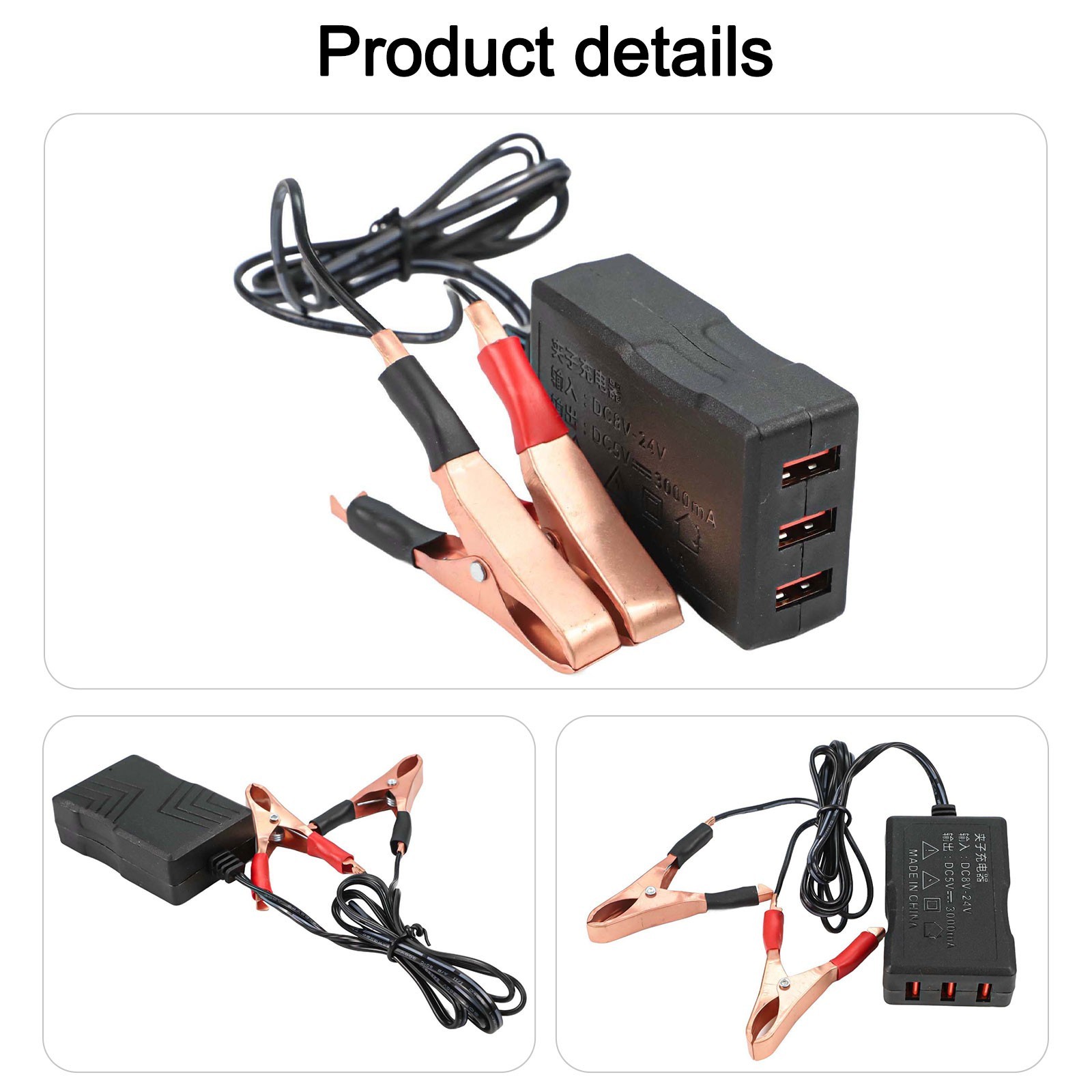 Fast Charge 12V 24V to 5V USB DC Converter for Smartphones and Tablets