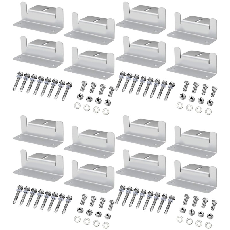 Solars Panel Mounting Hardware Heavy Type Brackets Weather Resistant Metal Frame