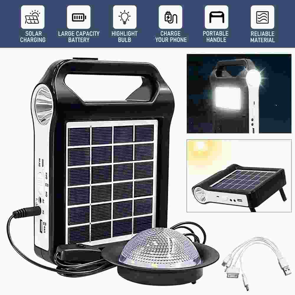 Portable Power Station Solar Generator Panel Power Bank Outlet Camping Emergency