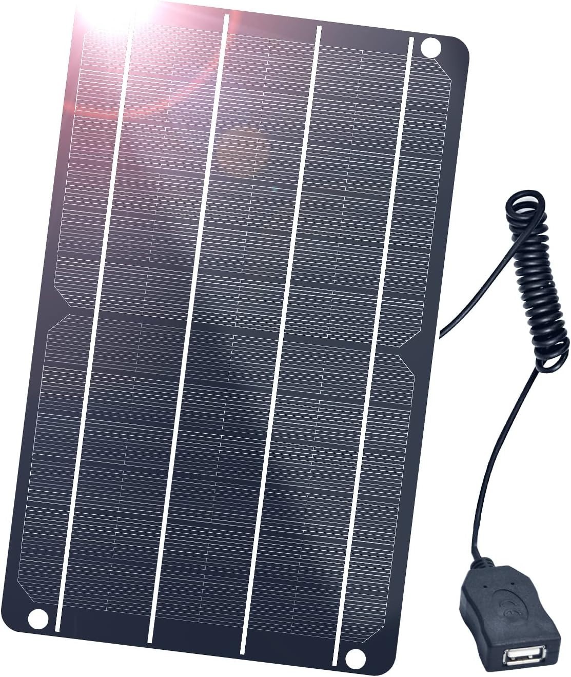 6W Mini USB Solar Panel, Waterproof Monocrystalline Module DIY Kit with PET …
