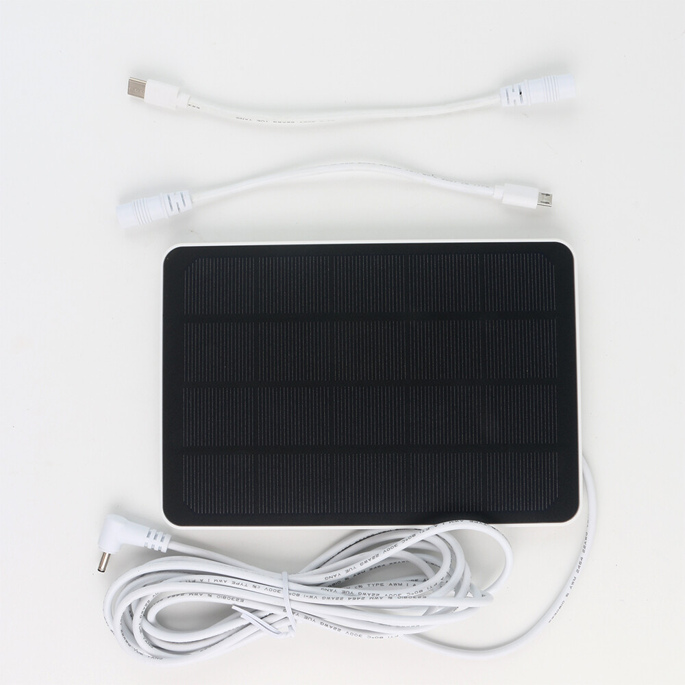 4W Solar Panel Charger for Ring Spotlight & Stick Up Cam Ourdoor CCTV Camera