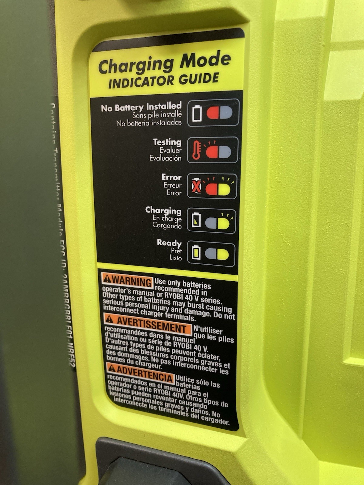 Ryobi 40V RYI1802BTVNM 3000W/1800W Power Station (Tool Only)