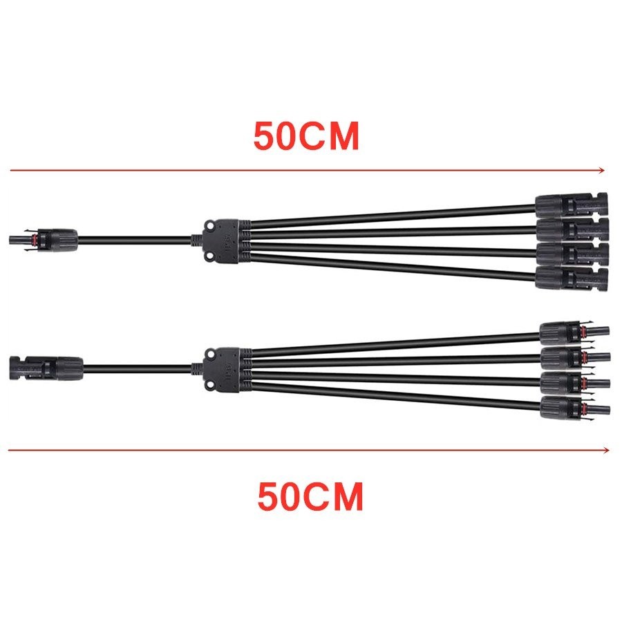 Solar Cable Y Panel Branch Connector IP65 Waterproof Solar Adapter Connector USA