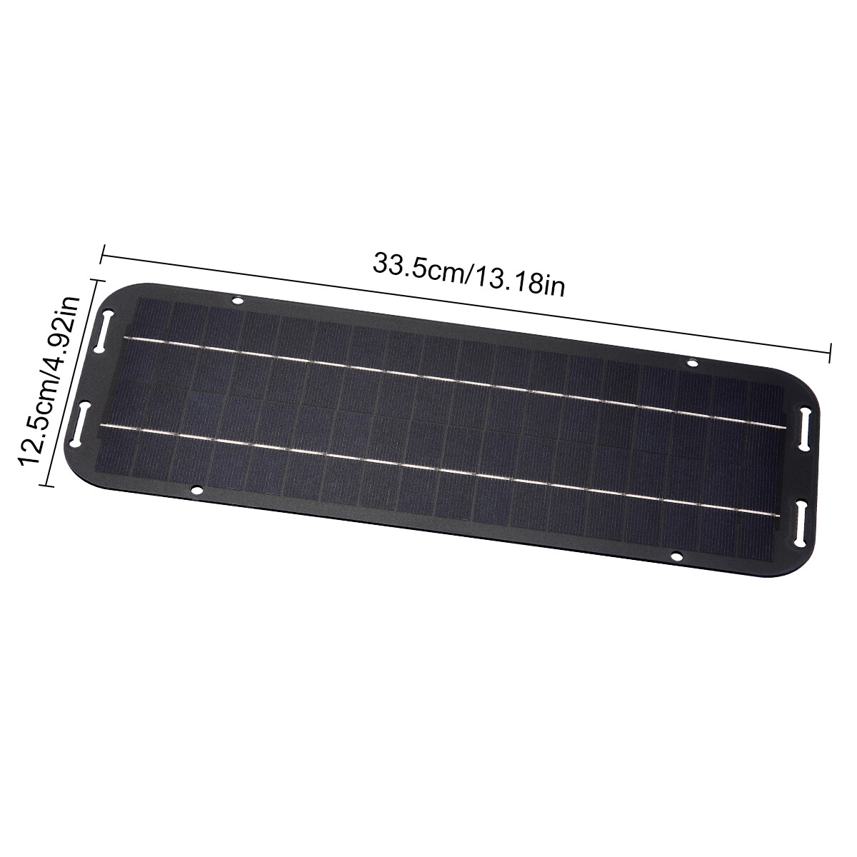 30W 12V Solar Panel Battery Charger Kit with USB for Car Boat RV Marine Trickle
