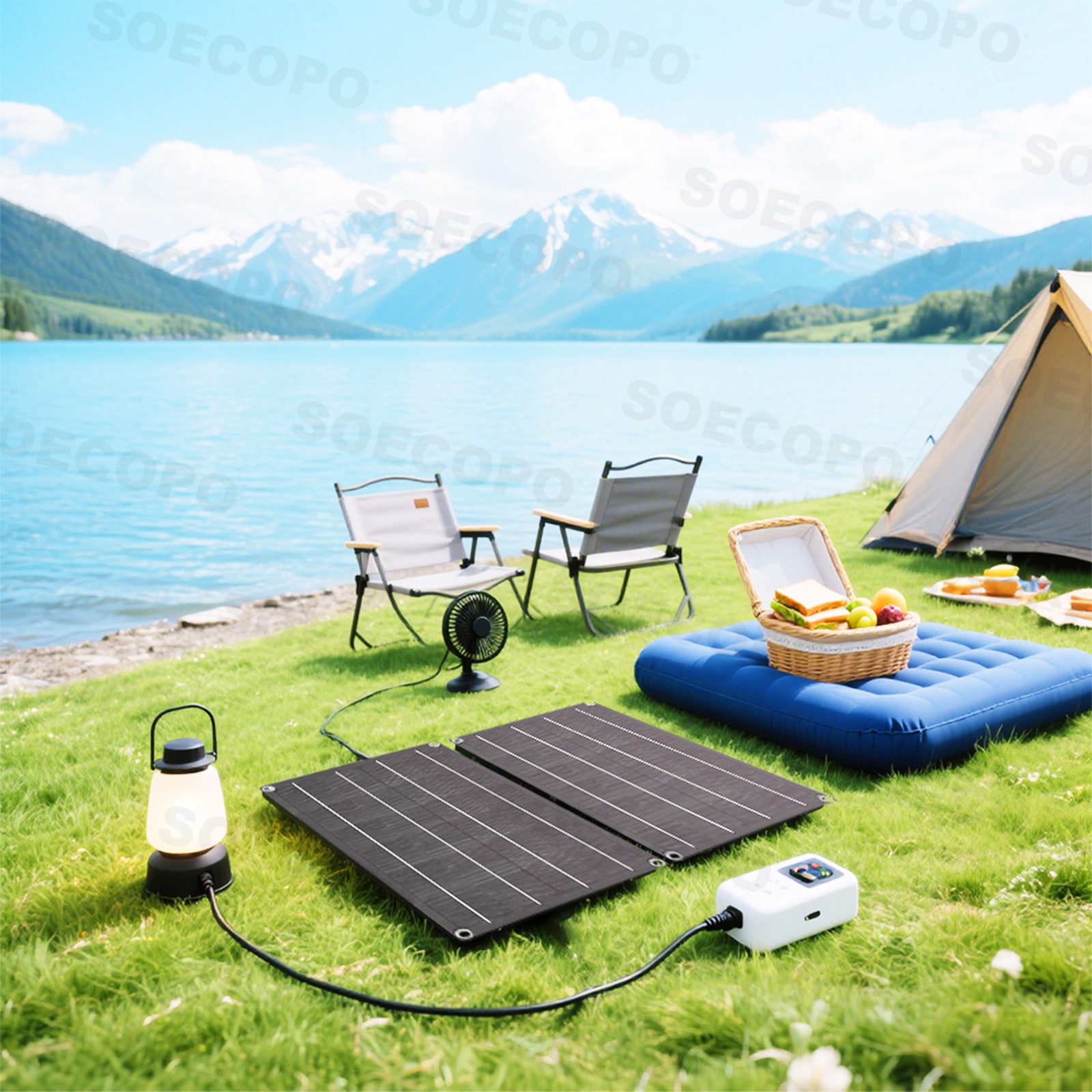 1600W Solar Panel Kit – 2 x 800W + 100A Controller + Extension Cord Multi-Sceneg