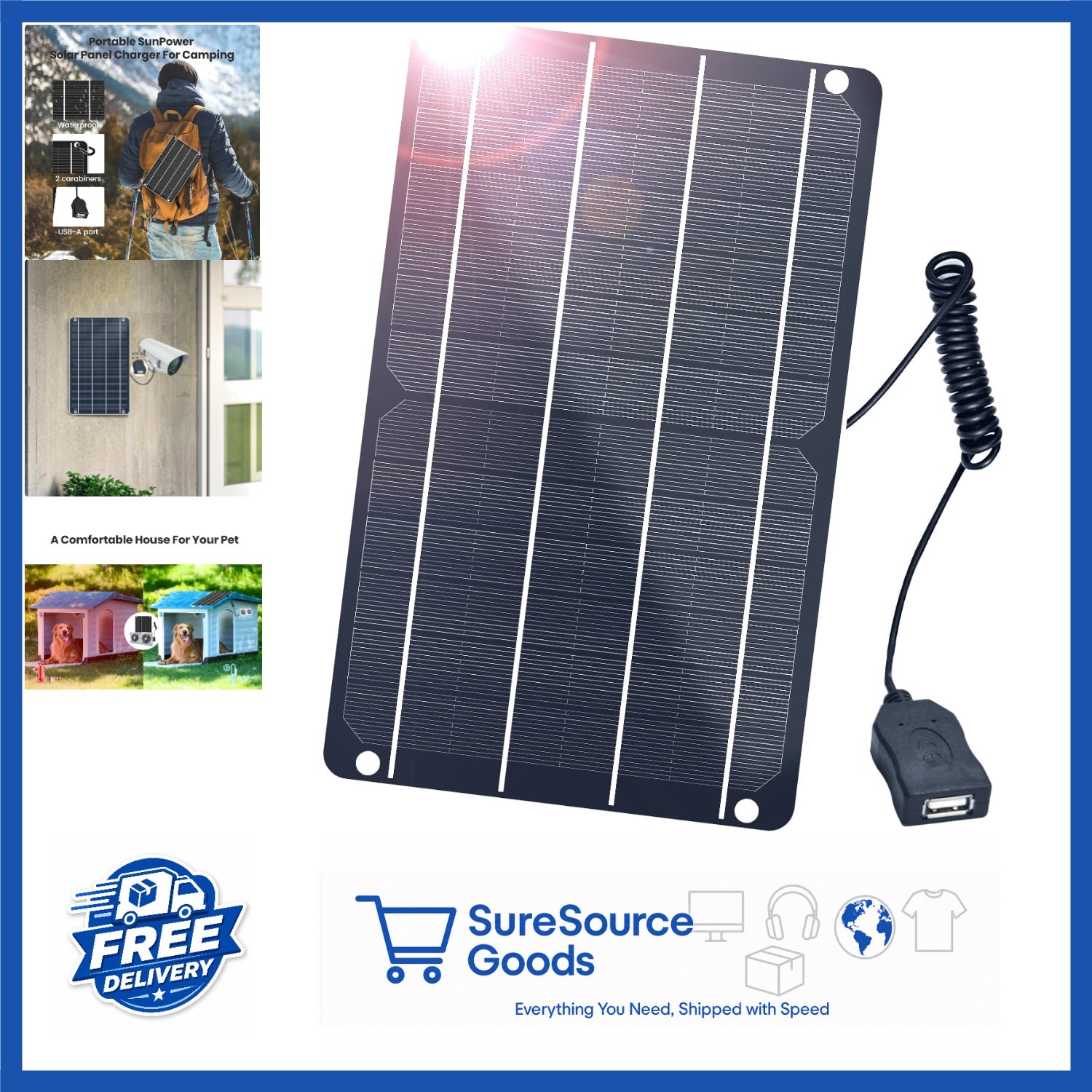 High Efficiency 6W Mini Solar Panel with USB for DIY Projects and Outdoor Use