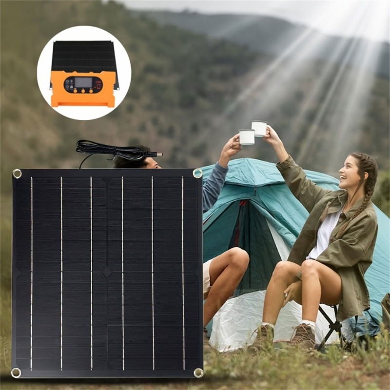 None Battery Direct Drive Solar Panel 25W 18V Monocrystalline Solar Panel Kits