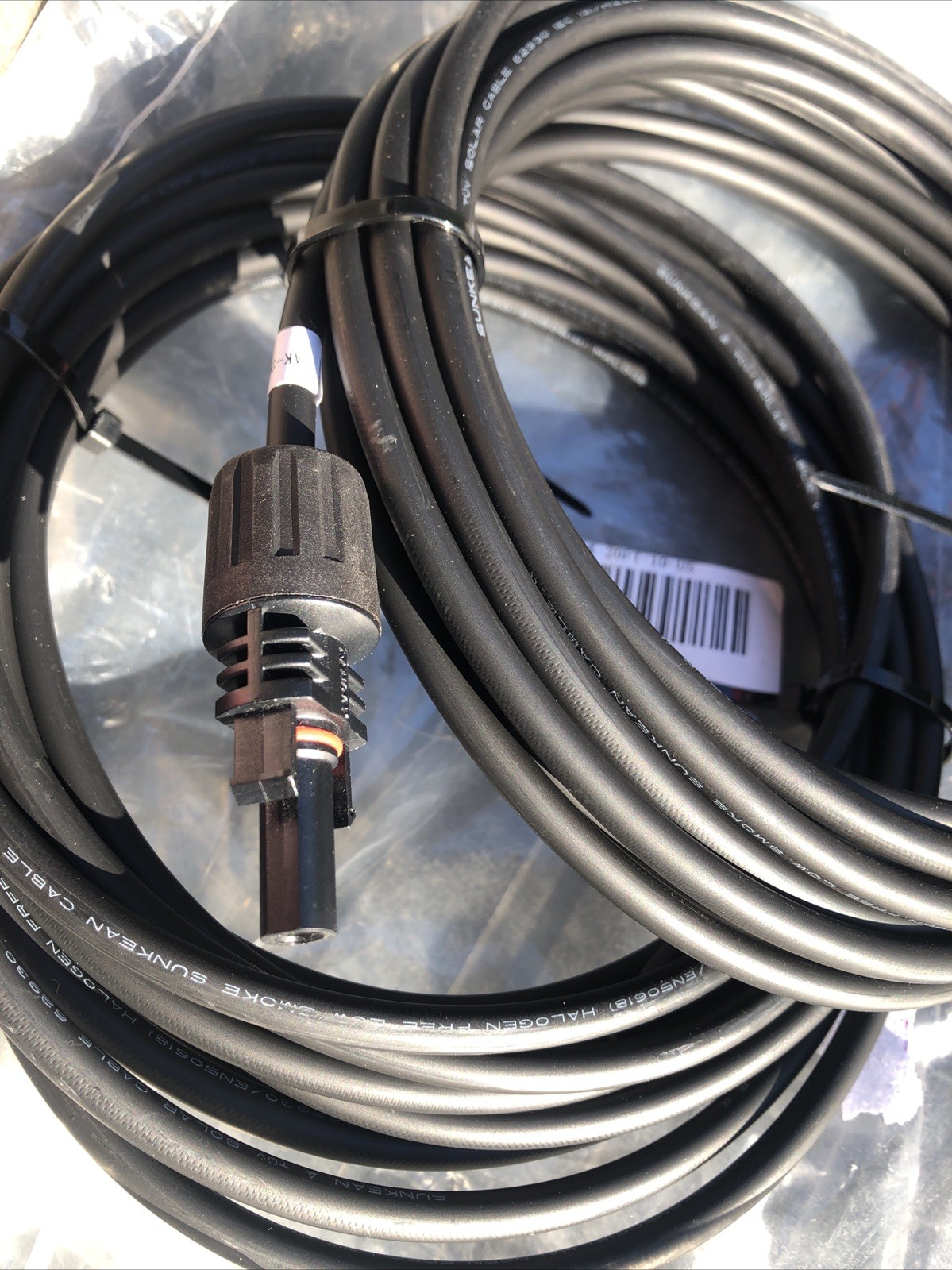 HQST 20Ft 10 AWG Adaptor Kit Solar Cable with Female and Male Connectors(1 Pair)