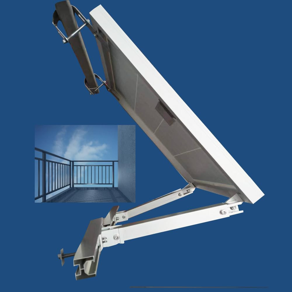 Solar Panel Mounting Brackets Hooks Balcony Railing Holder Power Station Holder