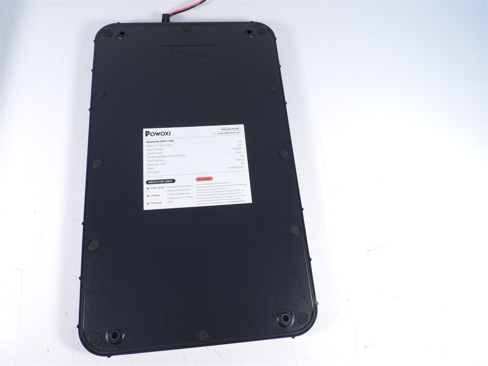 Powoxi 15W 12V Solar Battery Charger & Maintainer PW-15W-MPPT New Opened Box