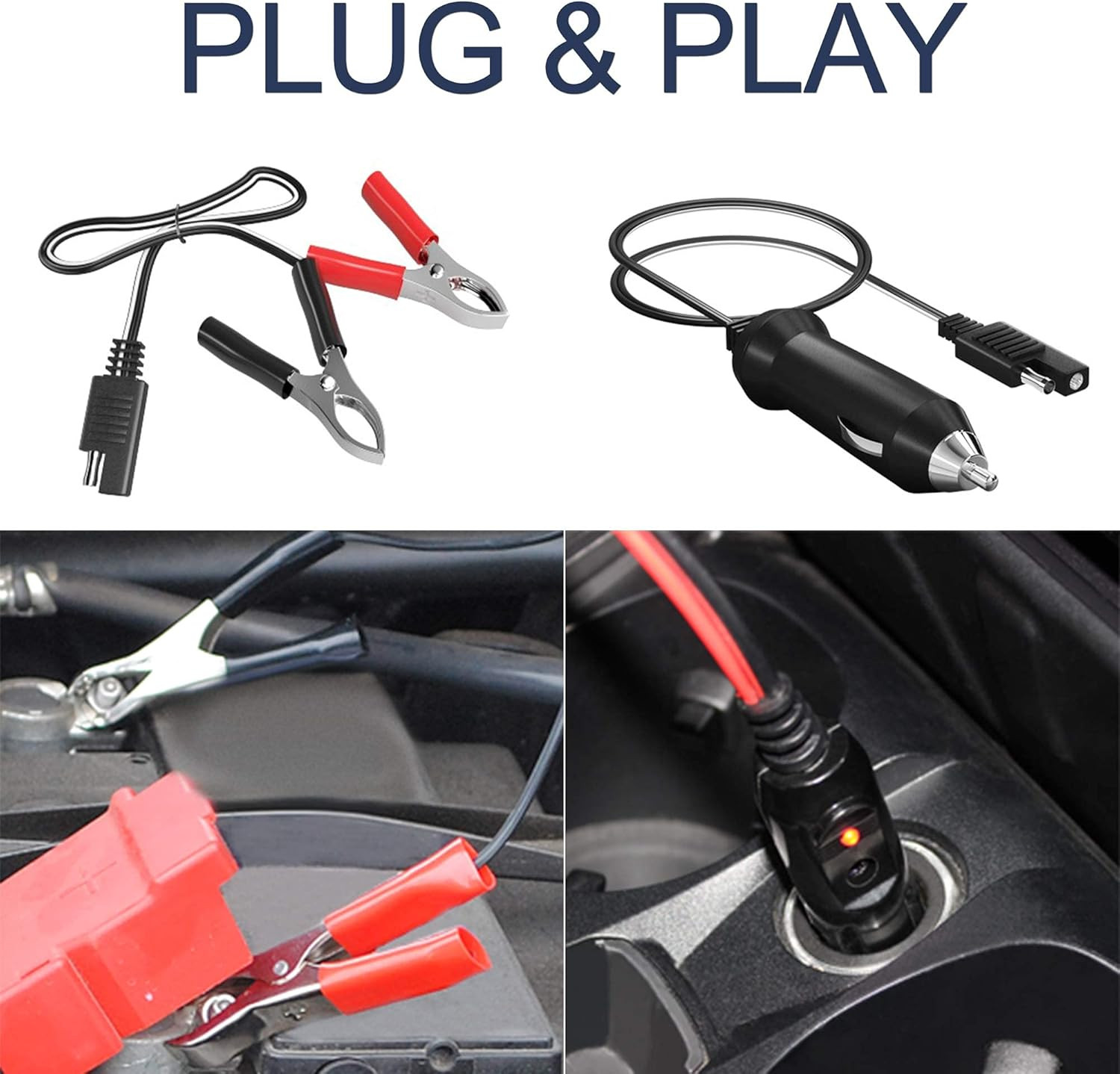 Solar Battery Charger Maintainer, 5W 12V Portable Waterproof Solar Panel Trickle