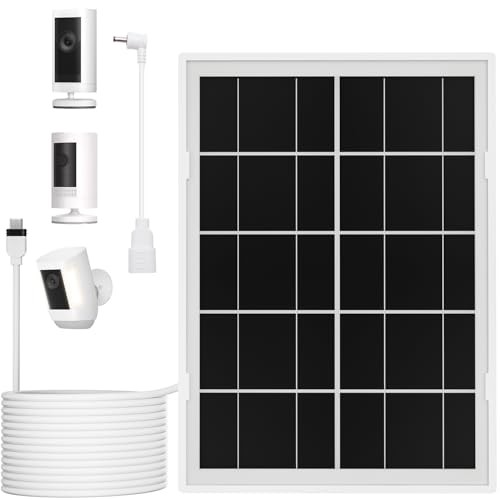 7W Solar Panel for Ring,Solar Charger for Stick Up Cam, Stick Up Cam Pro, 1