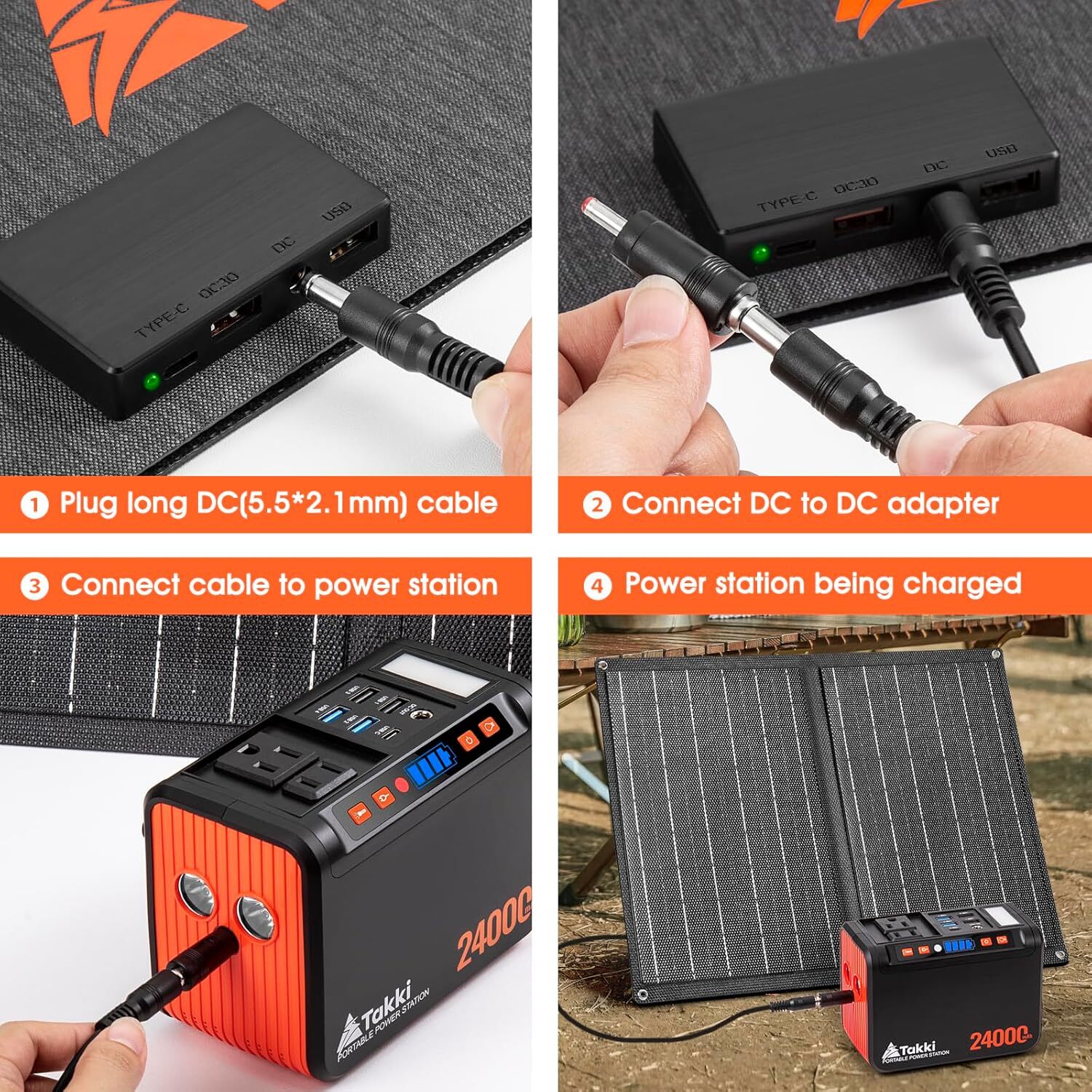 Takki 120W Solar Generator with 21W Panel, 88Wh Power Bank for Camping & Backup