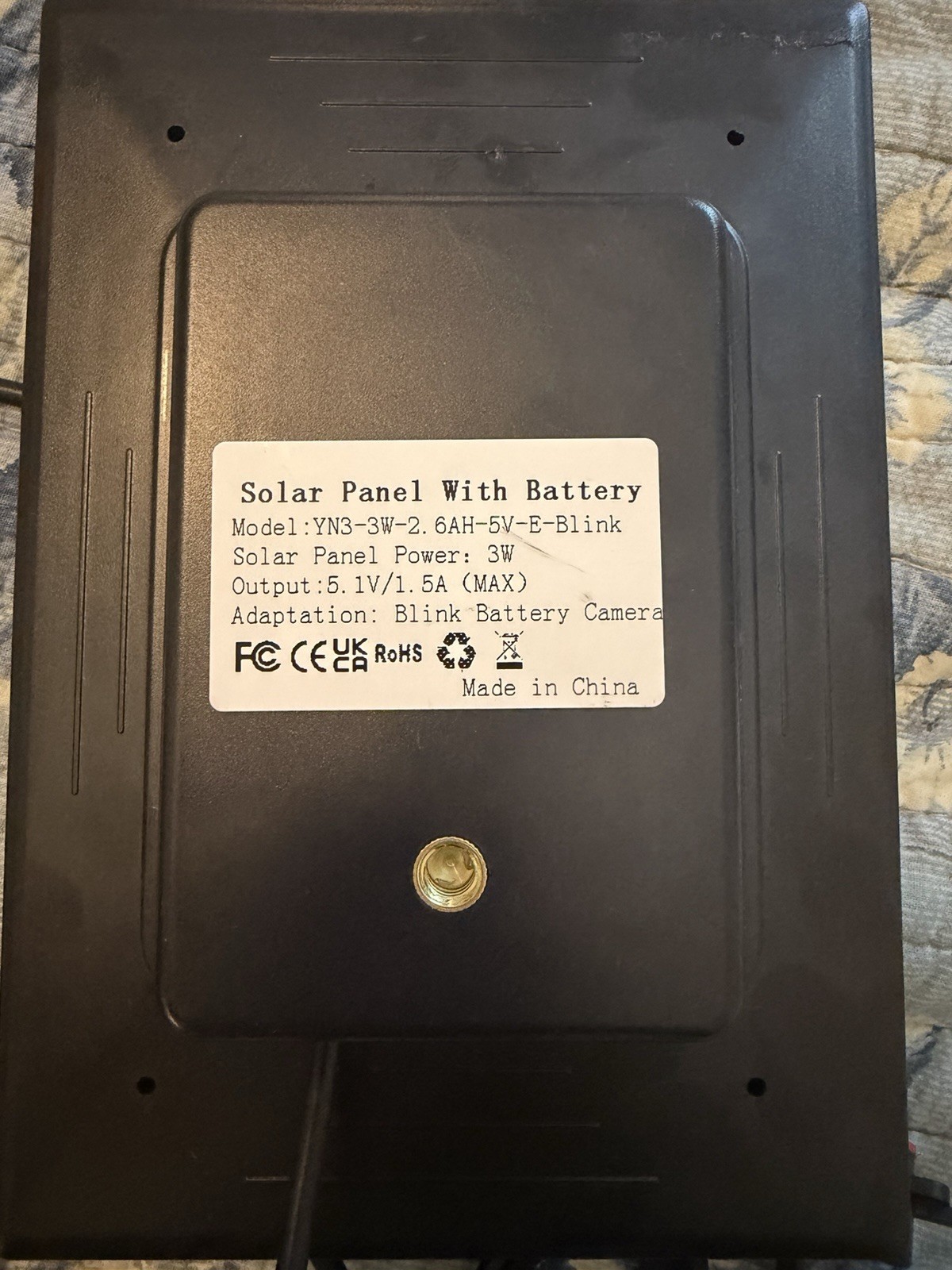 3W 5V Monocrystalline Solar Panel w/ Battery for USB & USBC, Never used.