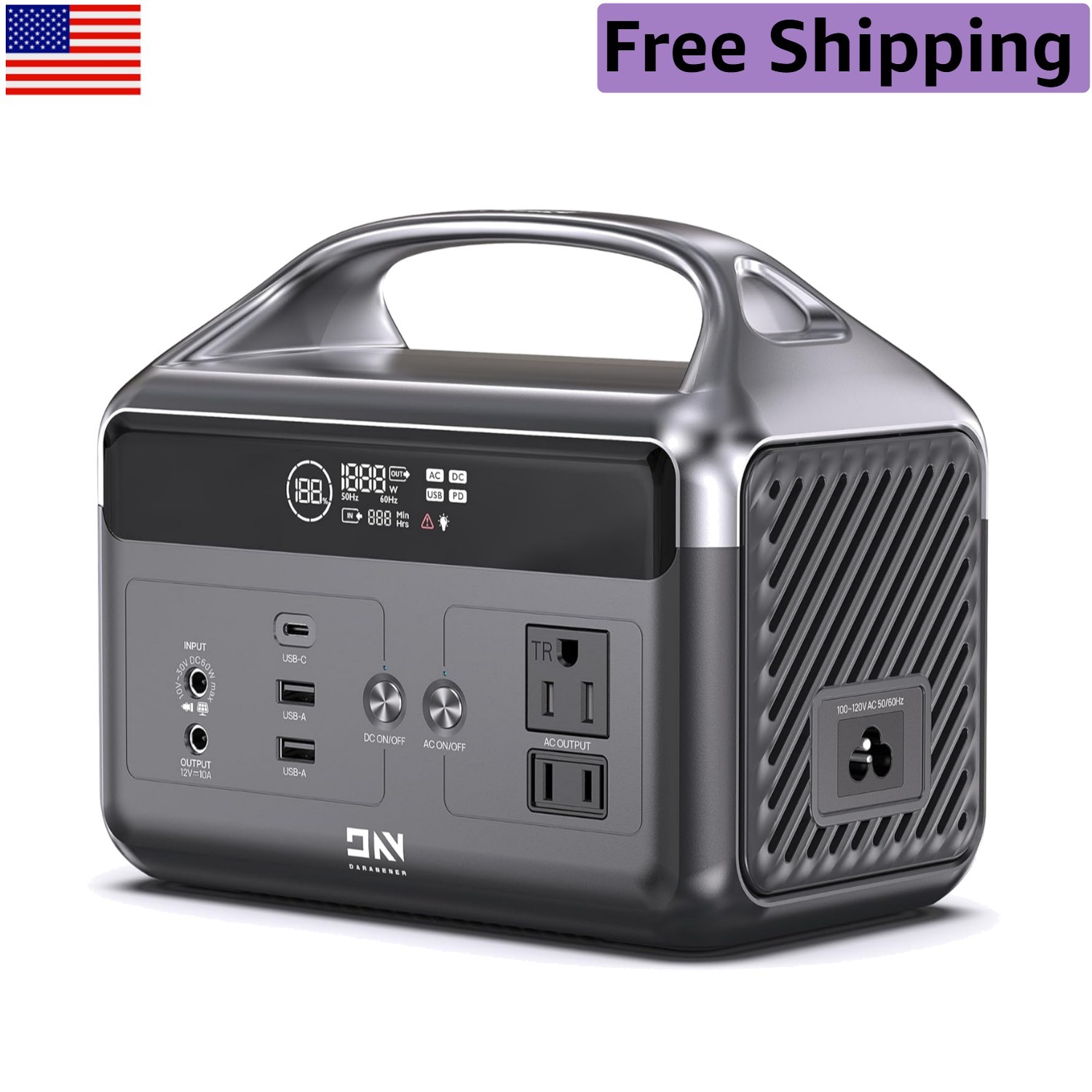 Efficient LiFePO4 Power Station – Reliable Backup for Home, RV, and Camping