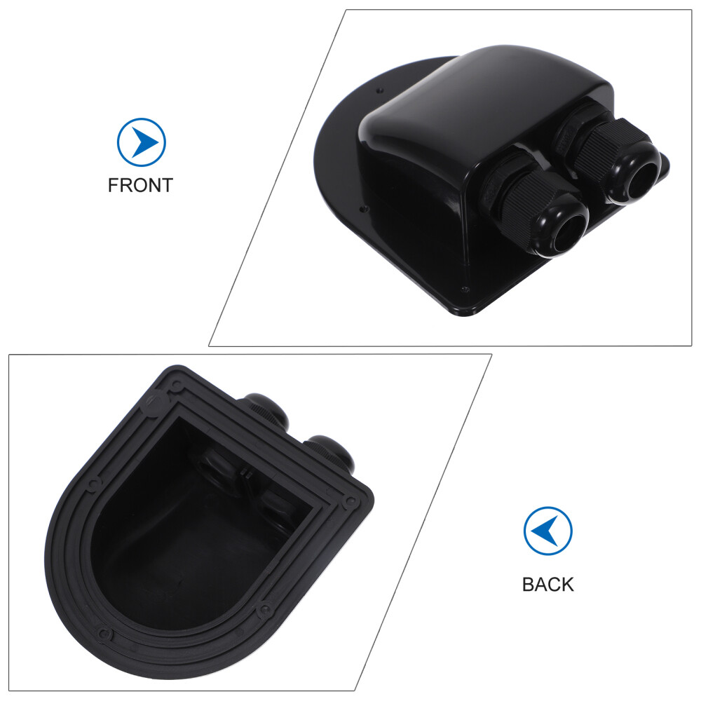 2-hole UV-resistant Replacement Roof Wire Connector Box Double Entry Gland Box
