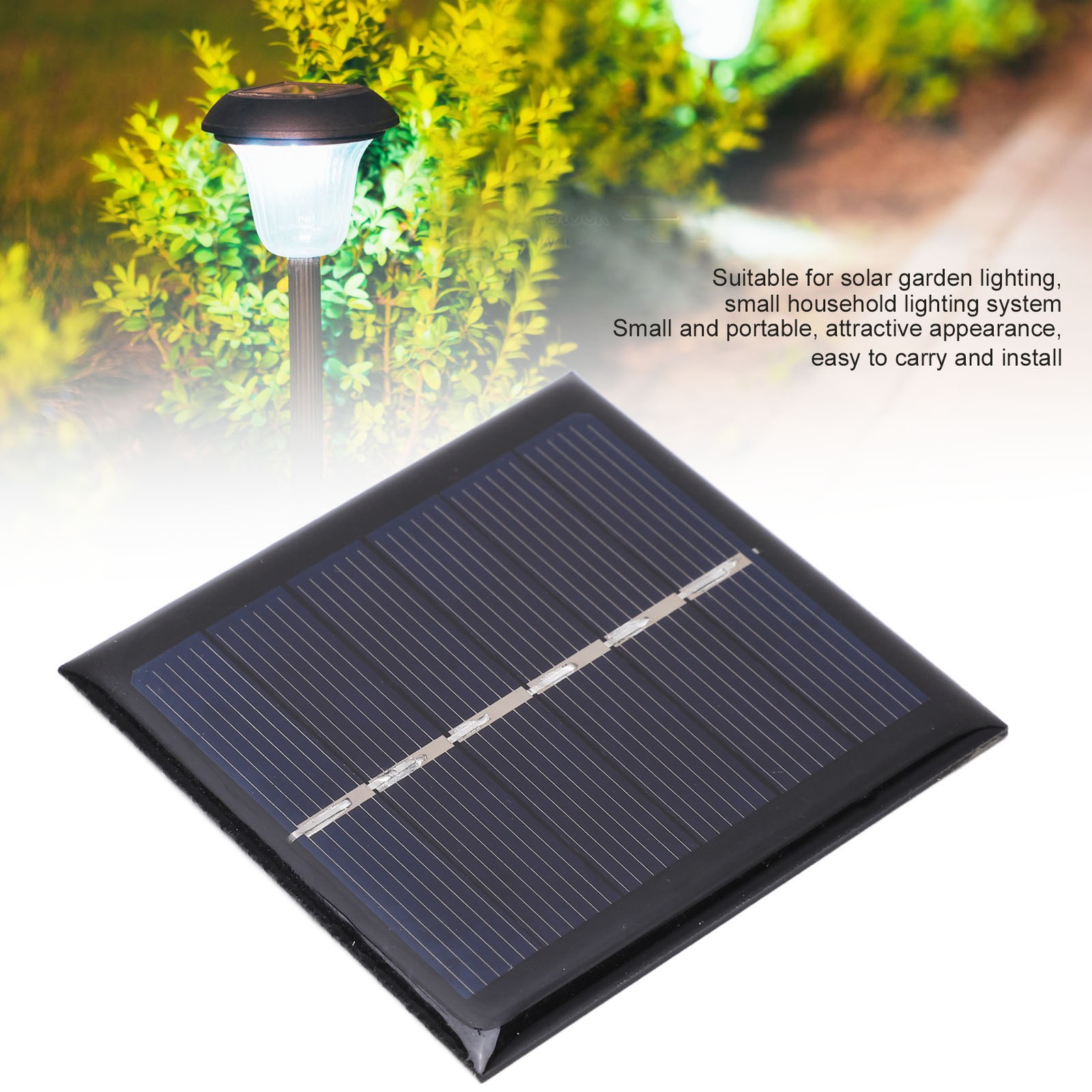 0.6W 3V Polysilicon Solar Panel Level A Charging Board Module For Garden