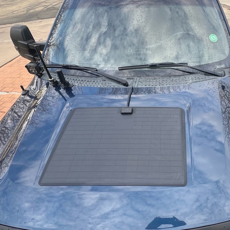 Lensun 60W 12V Hood/Bonnet Flexible Solar Panel for Ford F-150(2009-2014)