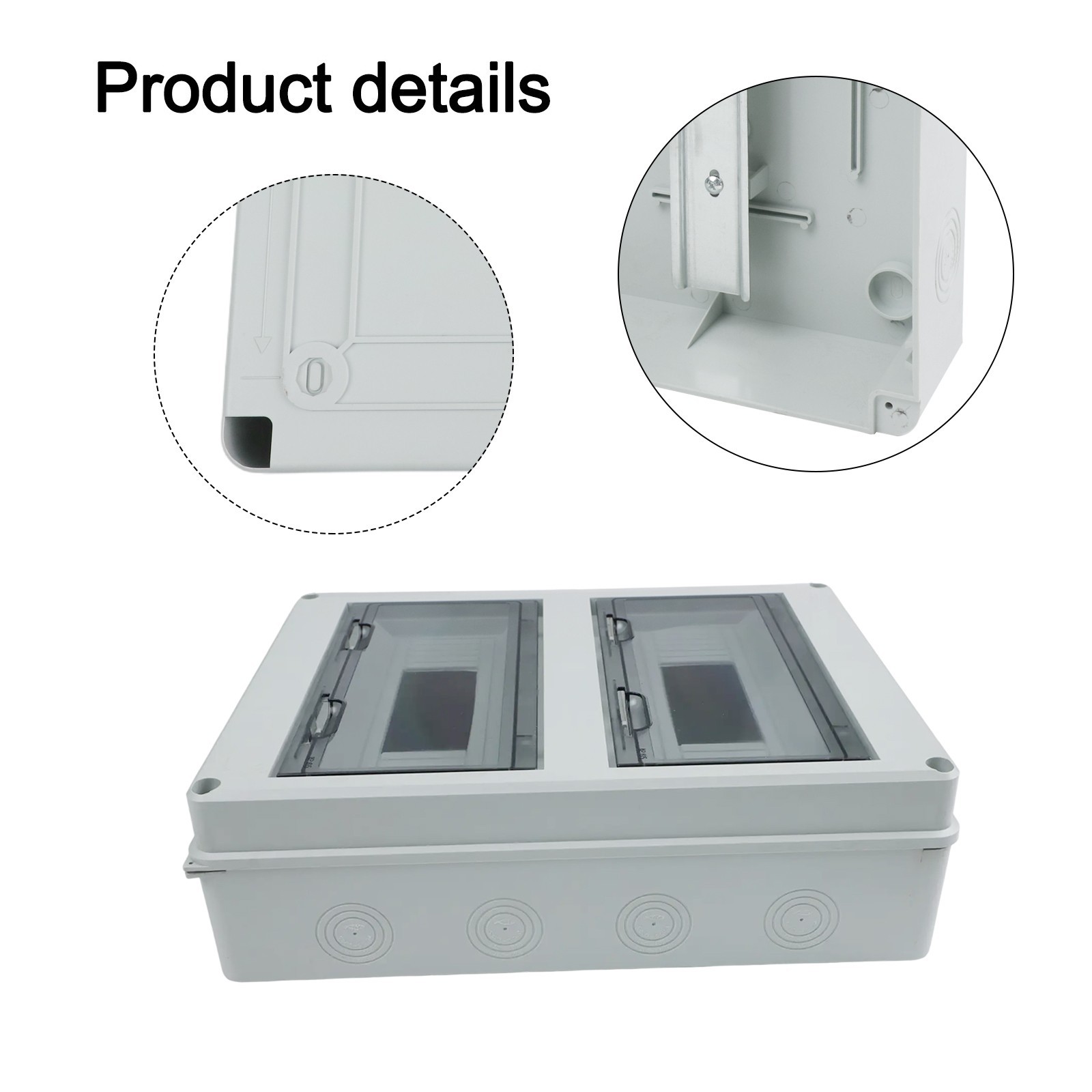 Dustproof and Rainproof ABS Plastic Distribution Box Designed for Applications