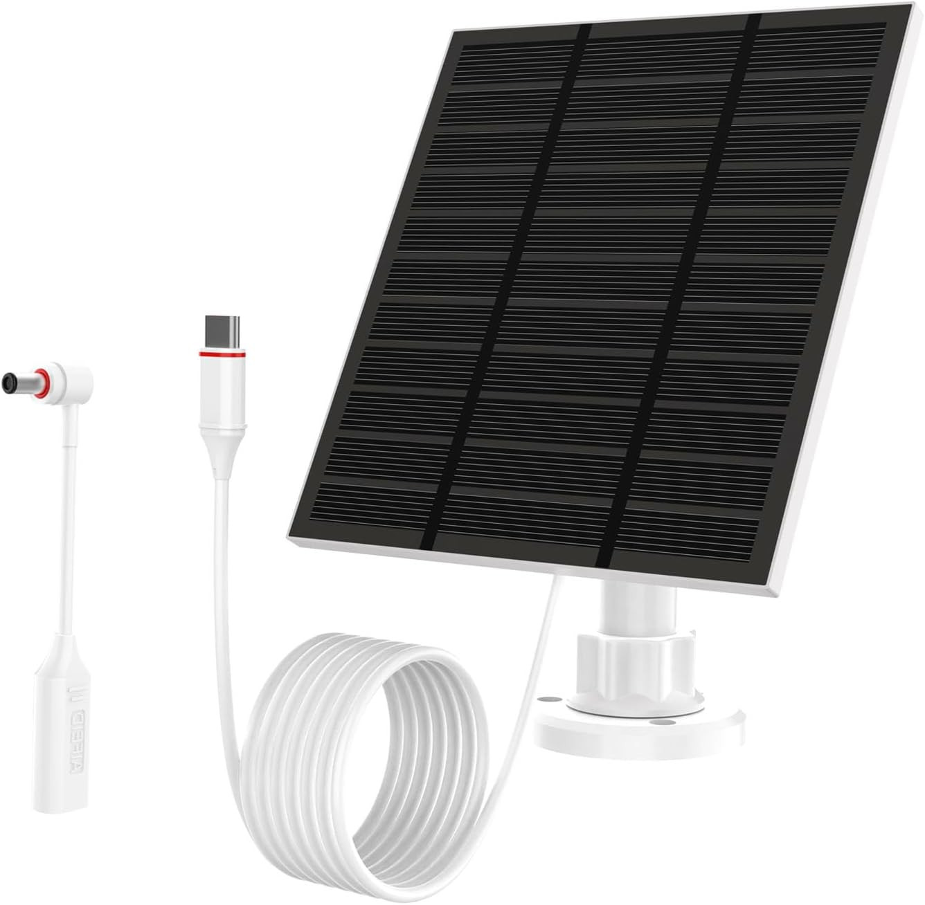 Solar Panels for Ring Camera Outdoor (New Generation) 5W 5V Solar Panel Charger