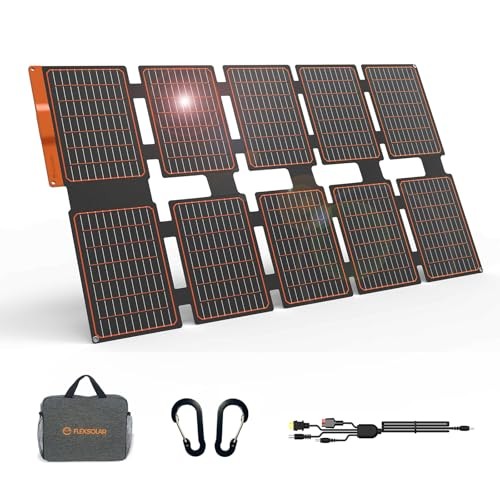 Portable Solar Panels Chargers with PD3.0 USB-C,QC3.0 USB-A and DC 100W