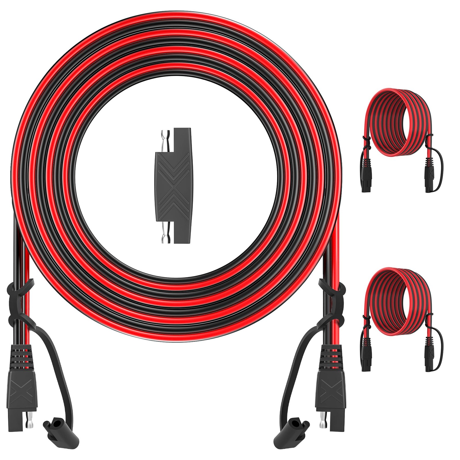 12Feet SAE to SAE Extension Cable Quick Disconnect Connector 16AWG, for Autom…