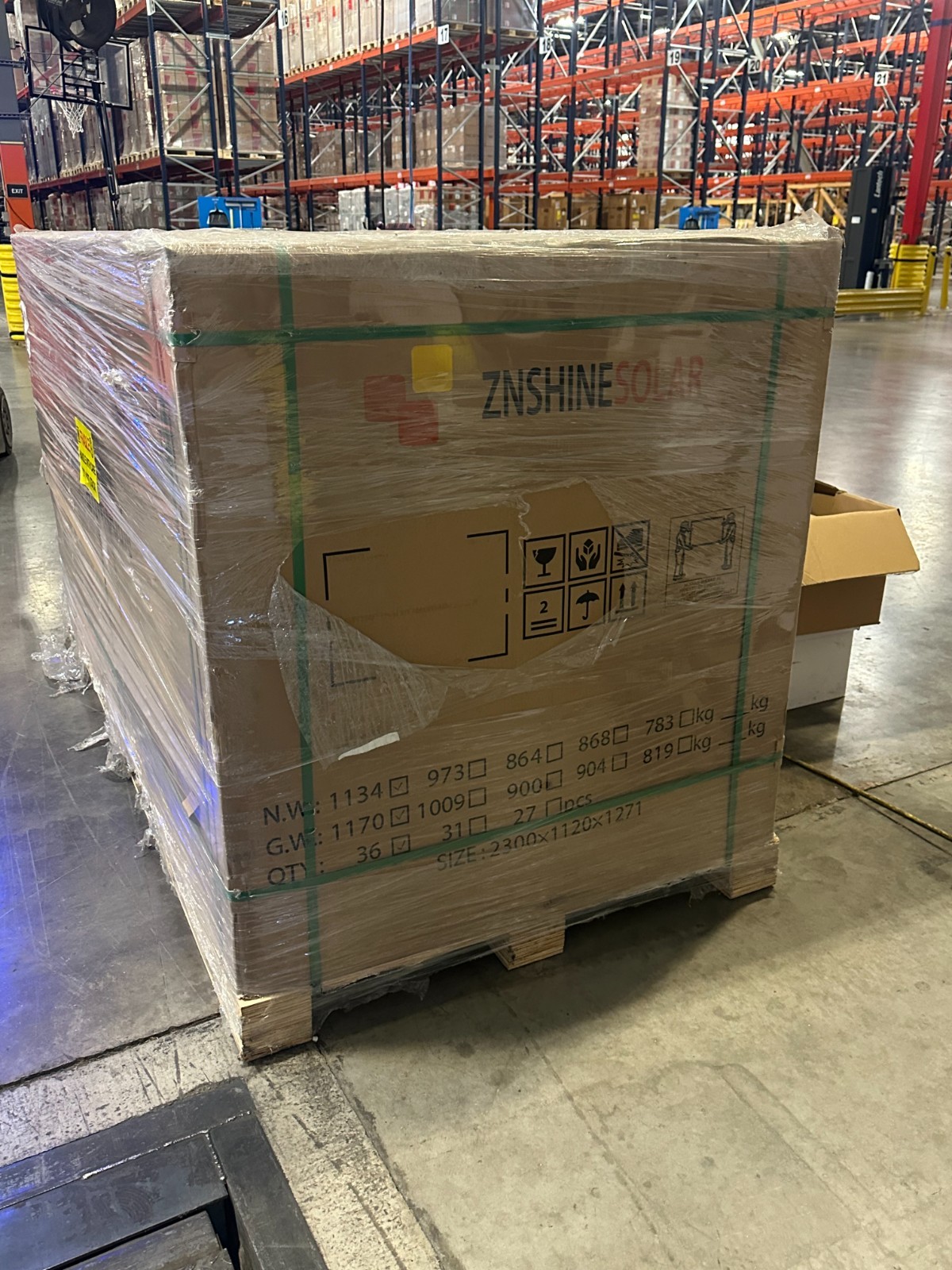 (Sealed Pallet of 36) ZNShine 580 W Bifacial Solar Panels – ZXM7-UHLDD144-580/N