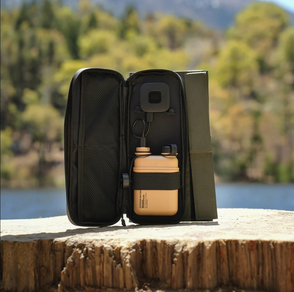 2 Panel Solar Charger-Foldable solar charger for camping and outdoor use.