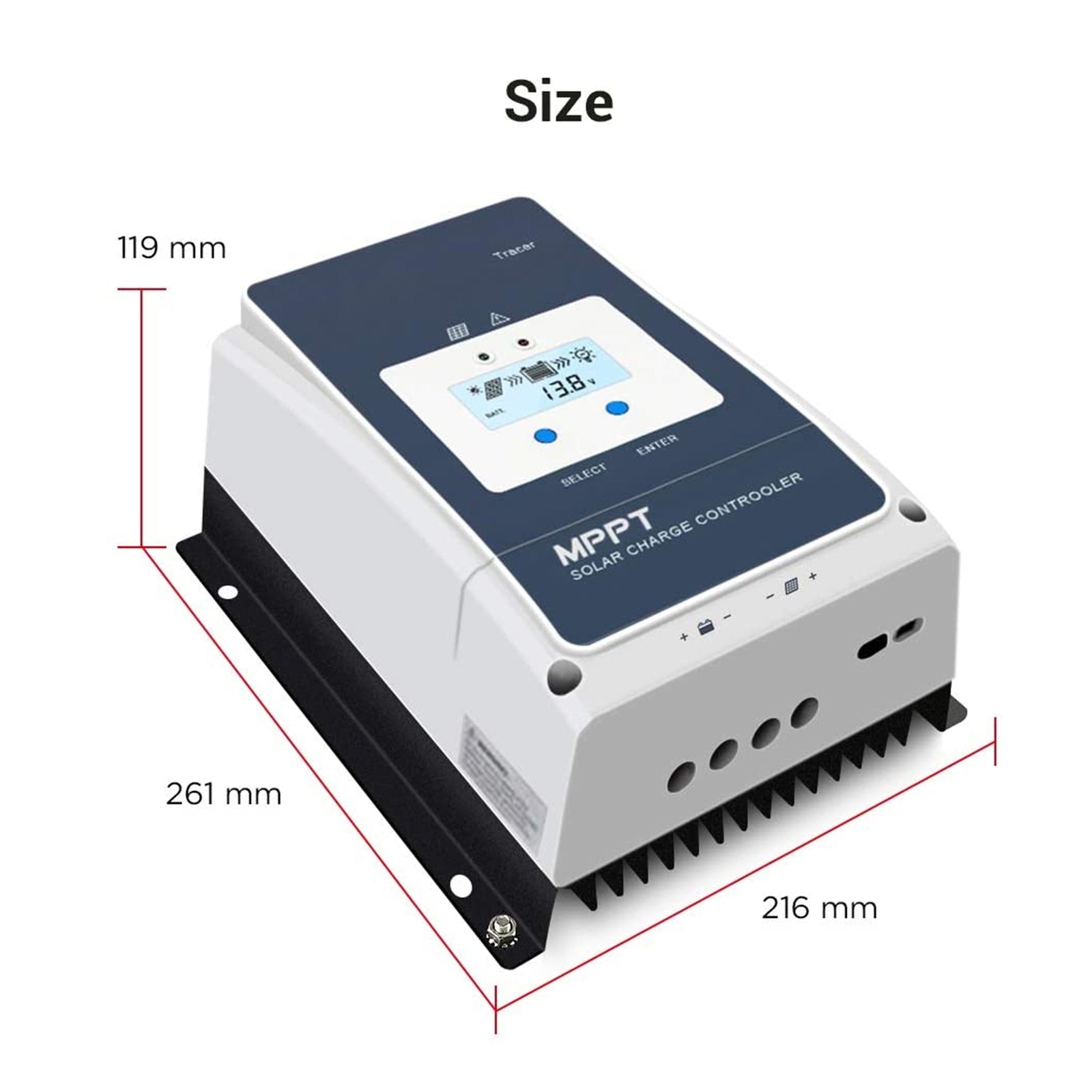 ACOPOWER 800W 60A All Black Mono Solar RV Kits with 60A MPPT Charge Controller