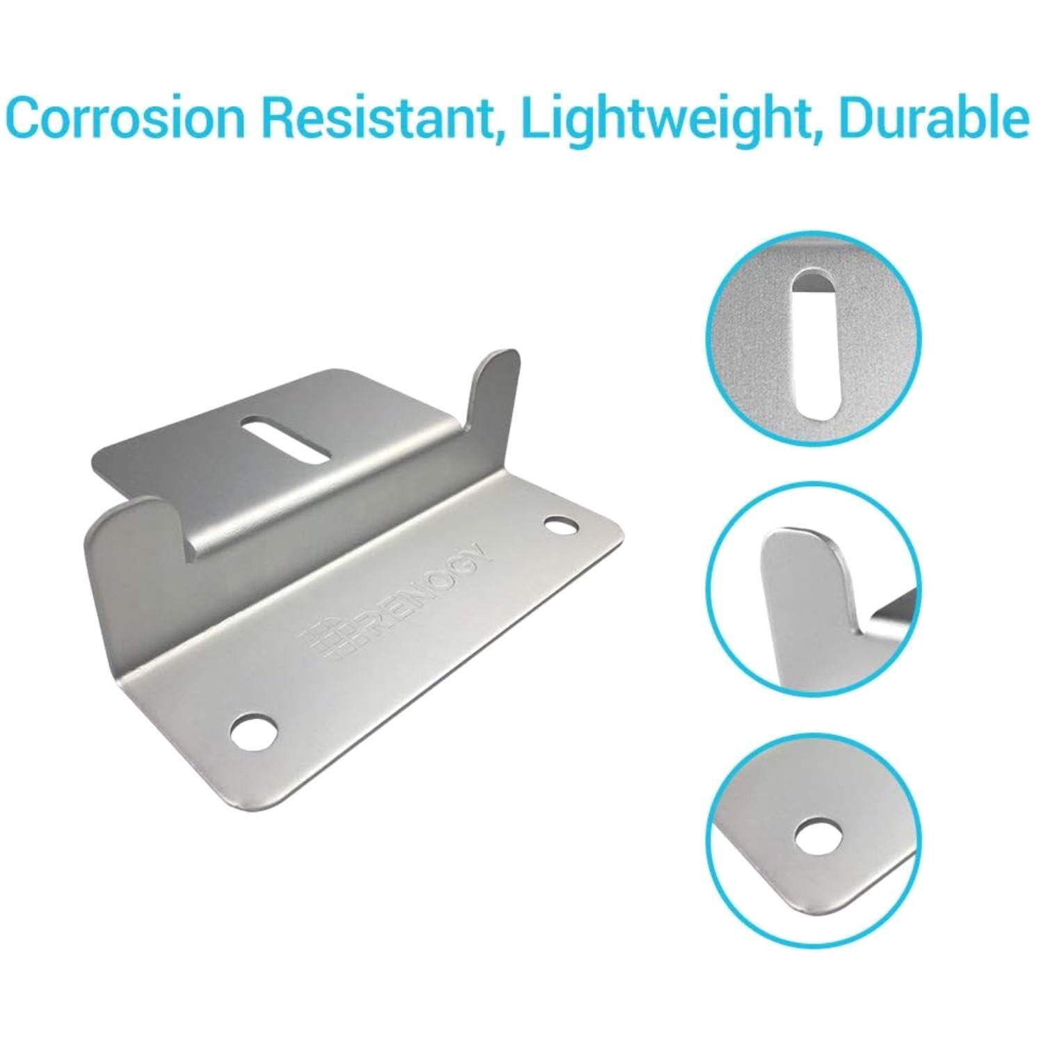 Corrosion-Free Z Brackets for RVs, Trailers, Boats – 4 Count