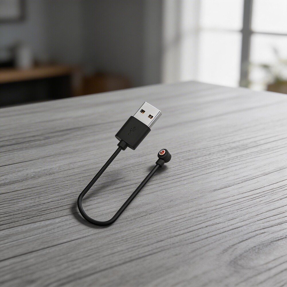 2 Pack Travel Friendly Magnetic Charging Cable for Smart Ring 4.0mm Port
