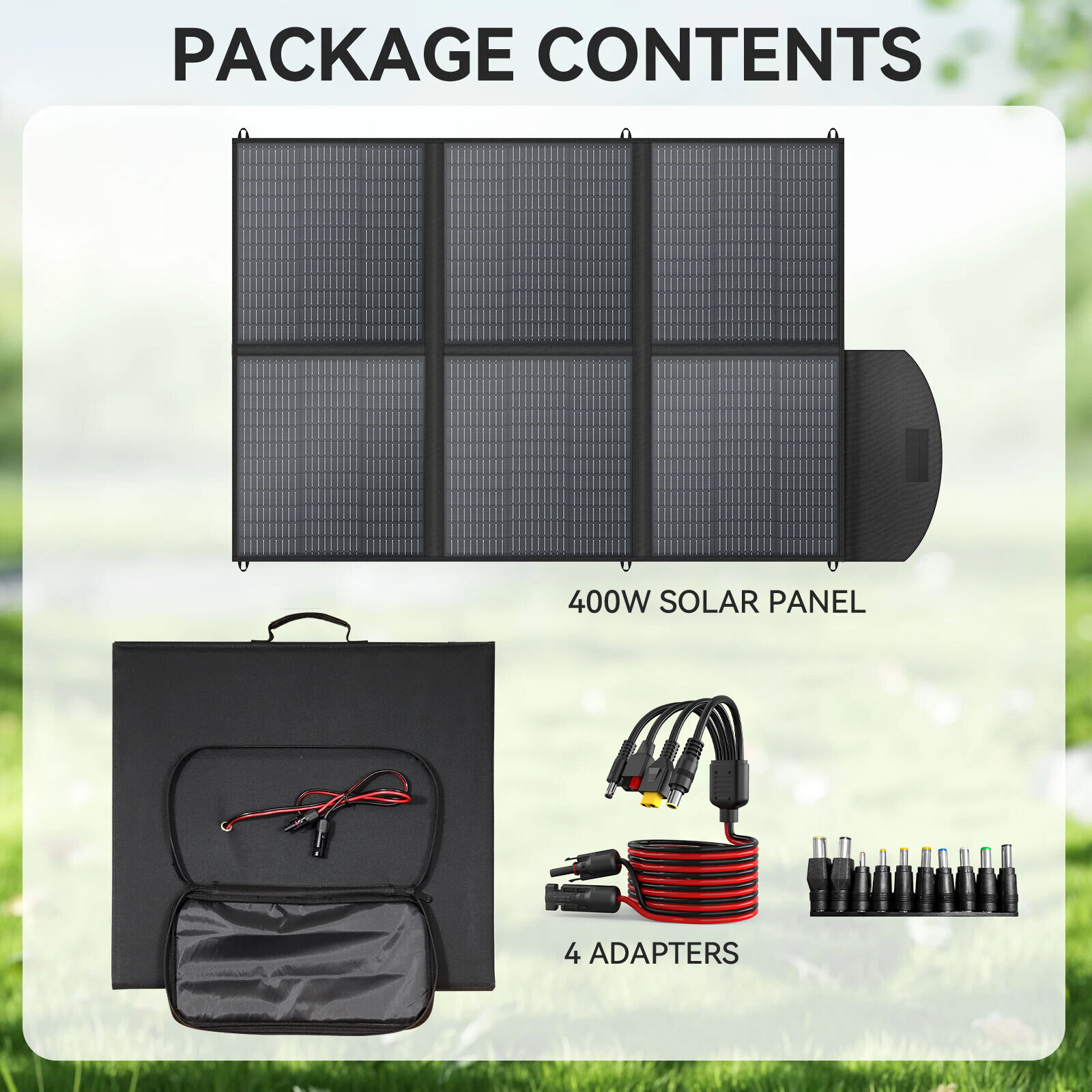 160W 220W 400W Foldable Portable Solar Panel Kit for Power Station Home RV Camp