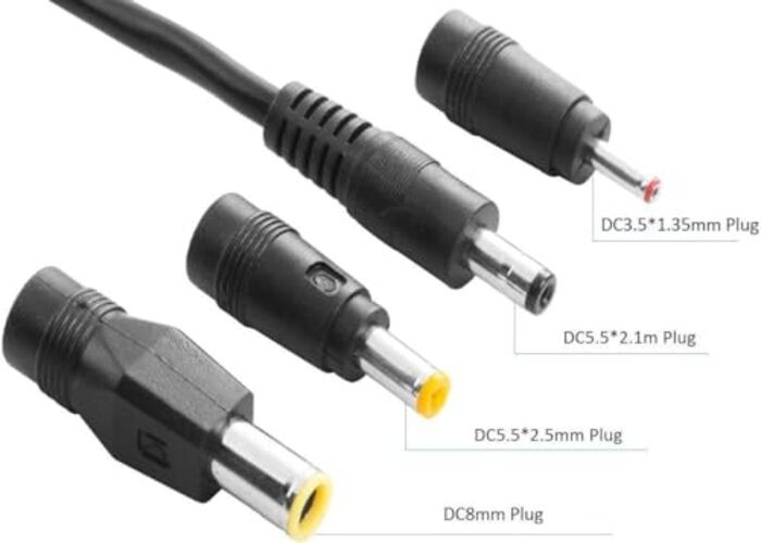 Solar Panel Connectors Compatible with M-C to DC 5.5MMx2.1MM (Main Cable)