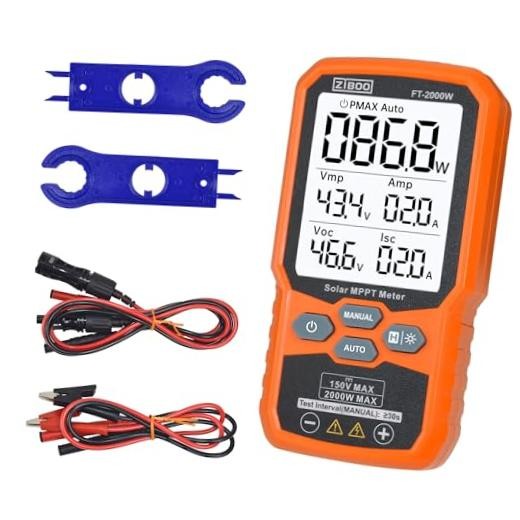 Solar Panel Tester MPPT Meter – 2000W Max Power, 150V/35A PV Module FT-2000W