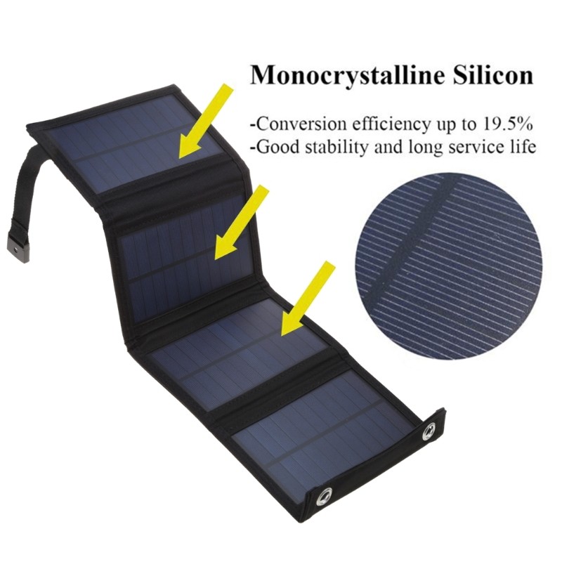 100W Small Waterproof Folding Portable Solar Panel Cells For Smartphone Batt