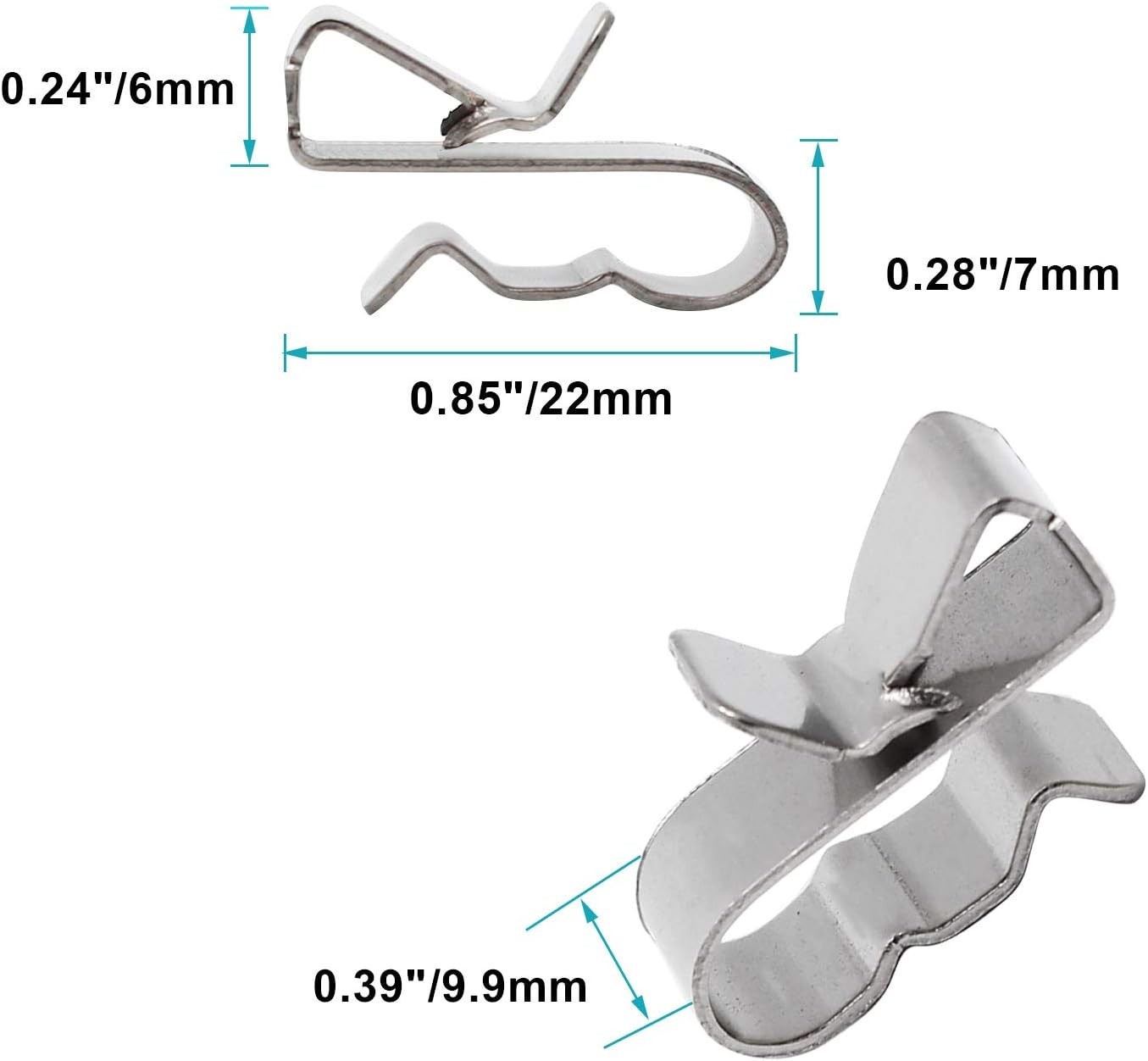 30 High-Quality Solar Wire Clips, Corrosion-Resistant, 0.85″ Length for Easy Use