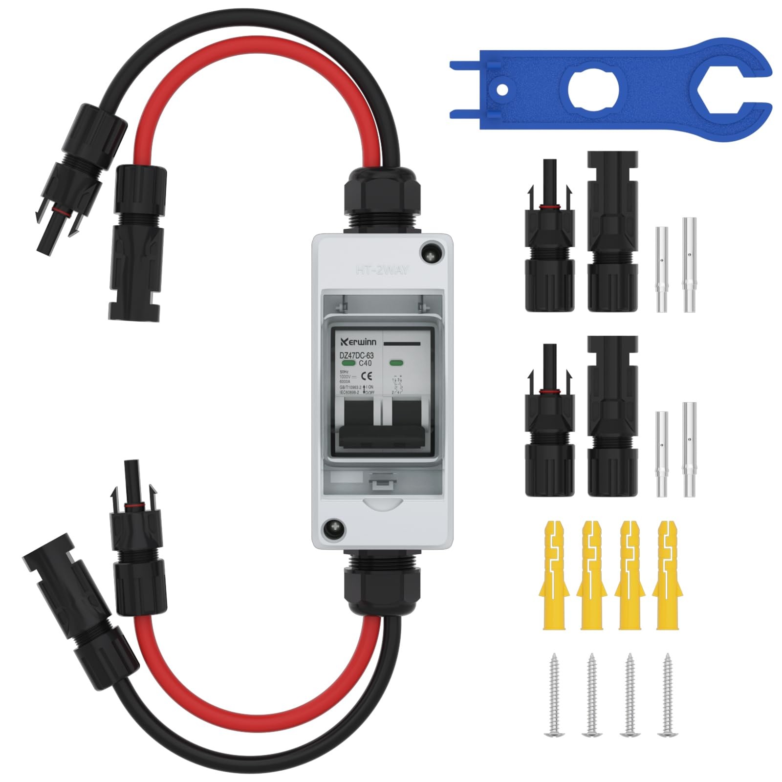 Solar Disconnect Switch,1000V 40A Solar Panel Disconnect Switch,IP73 Waterpro…