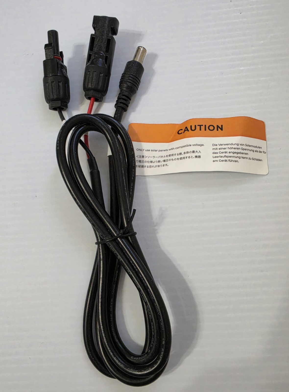 BLUETTI EB3A AC180 SOLAR PANEL CHARGING CABLE BRAND NEW