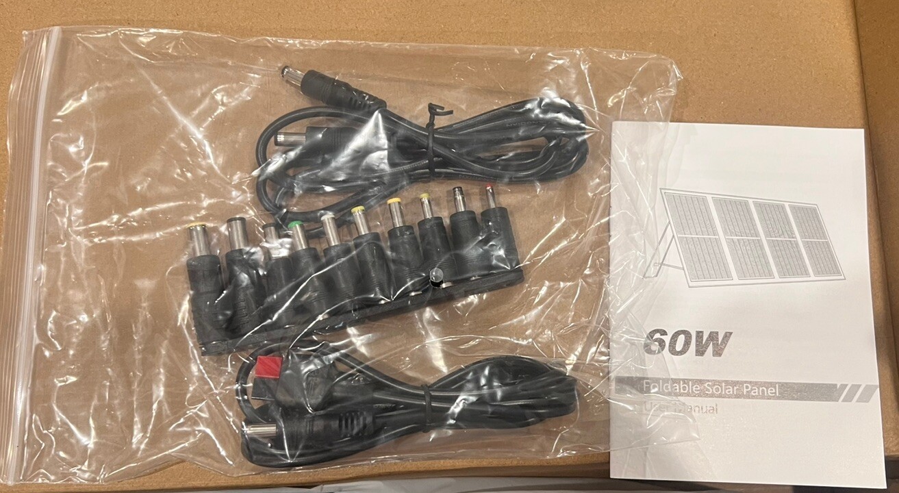 BRAND NEW! Powkey S60 Foldable Solar Panel Charger 18V DC Output X003XRFDUZ