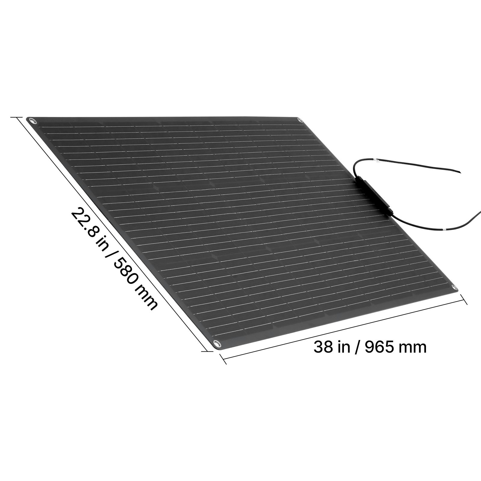 Uimoso Flexible 100W Solar Panel – Bendable Monocrystalline Off-Grid Charger