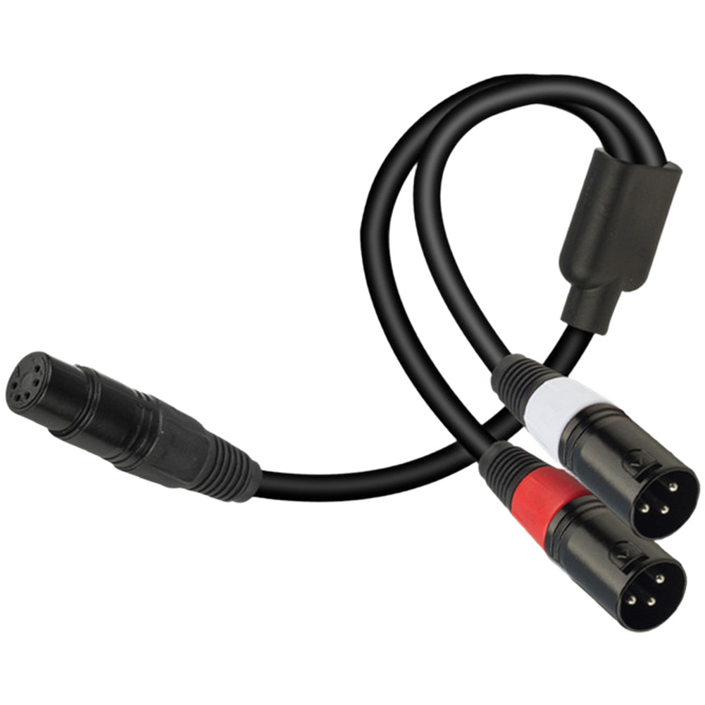 Shielded XLR F to 2x XLR M Splitter Cable 5cm for Audio For Mixer Setup